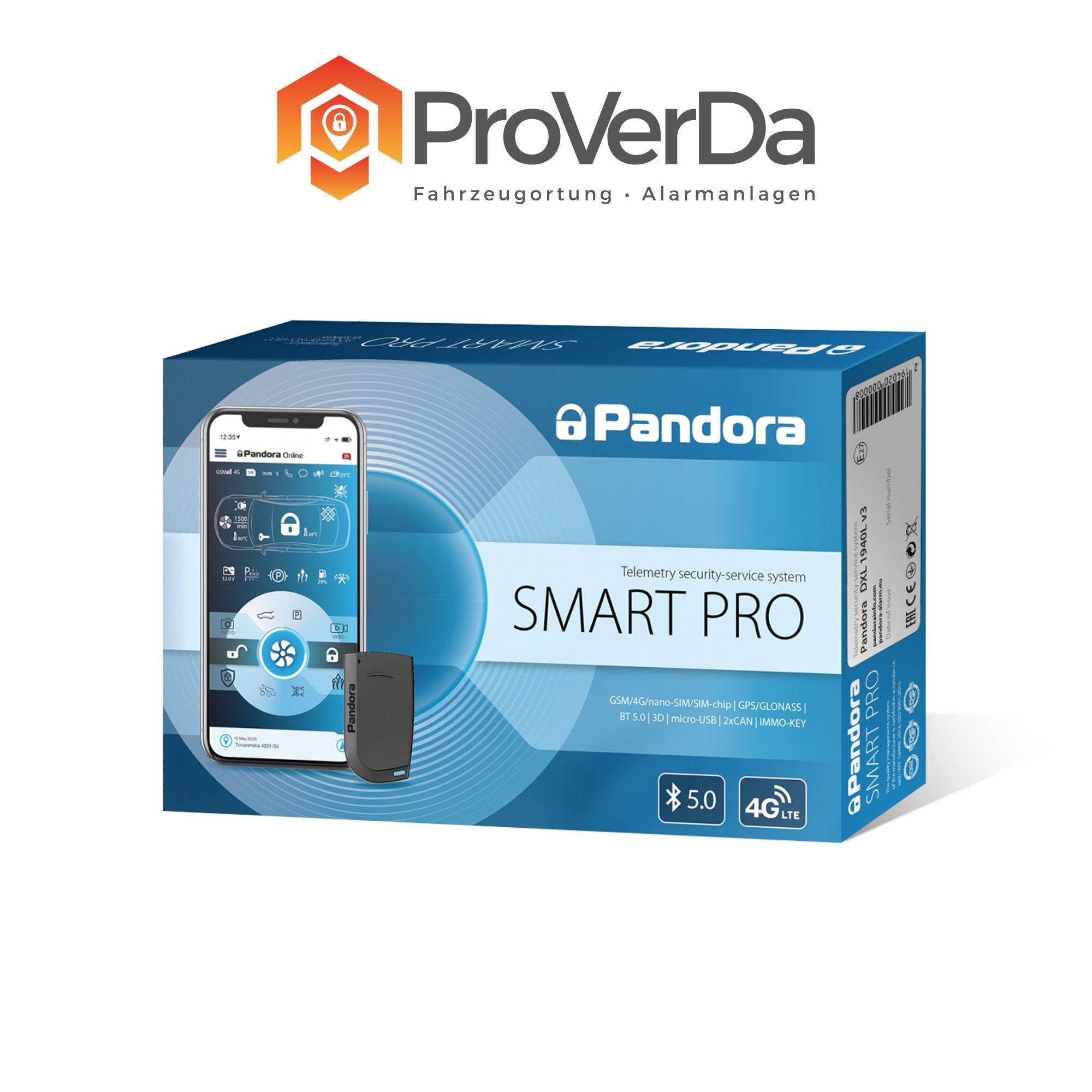 Pandora Smart Pro V3  KFZ Alarmanlage – ProVerDa Erfurt GmbH